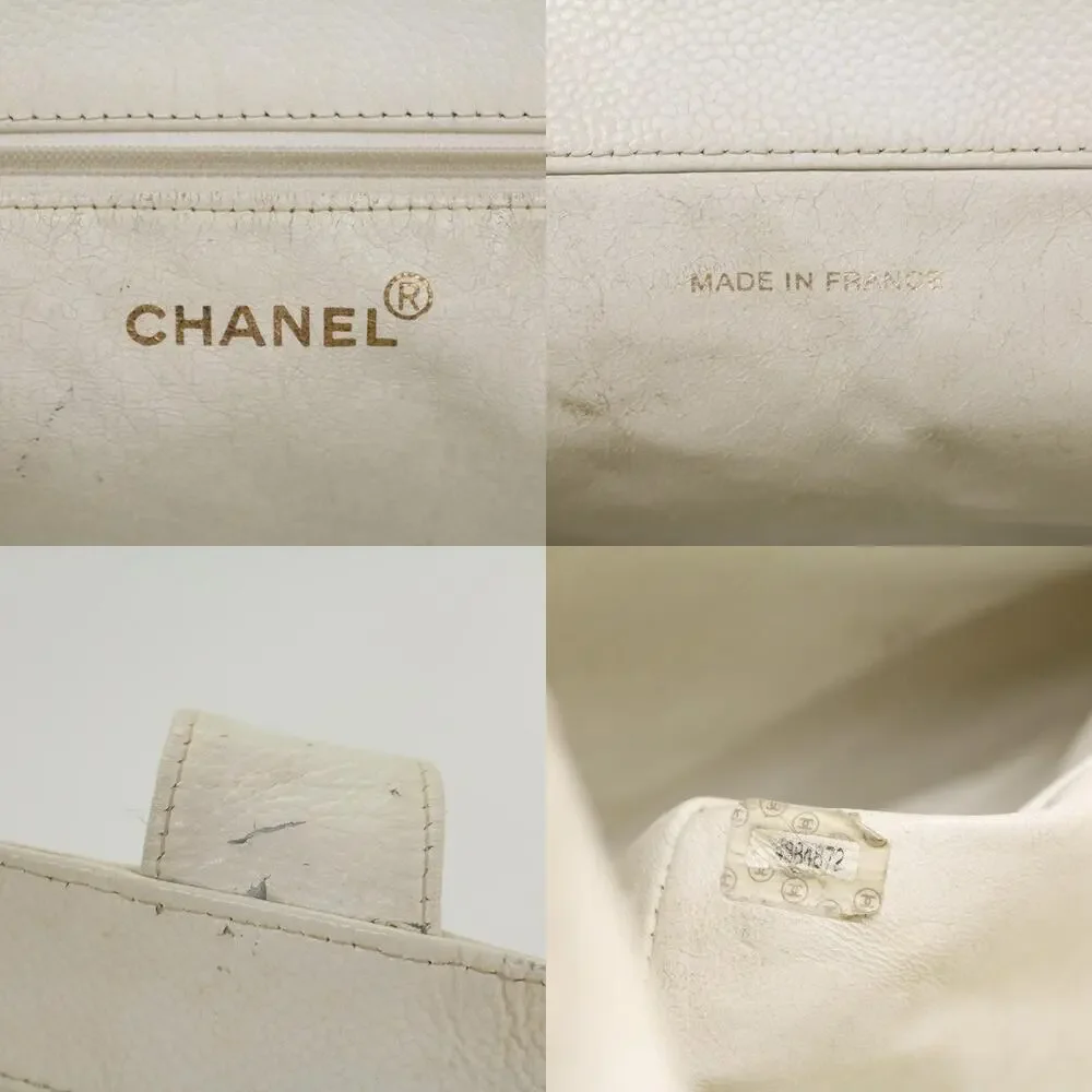 Chanel Tote Bag Caviar White